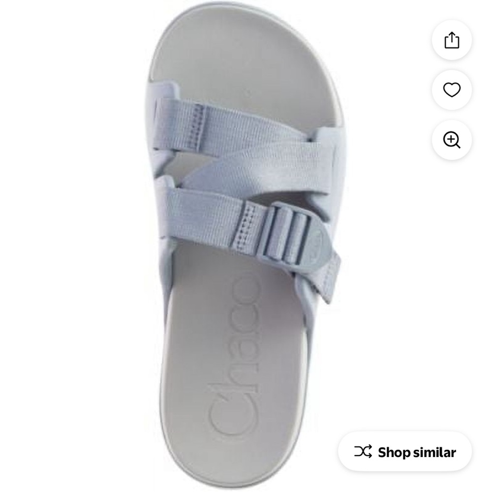 Chaco Light Blue Slide Sandals